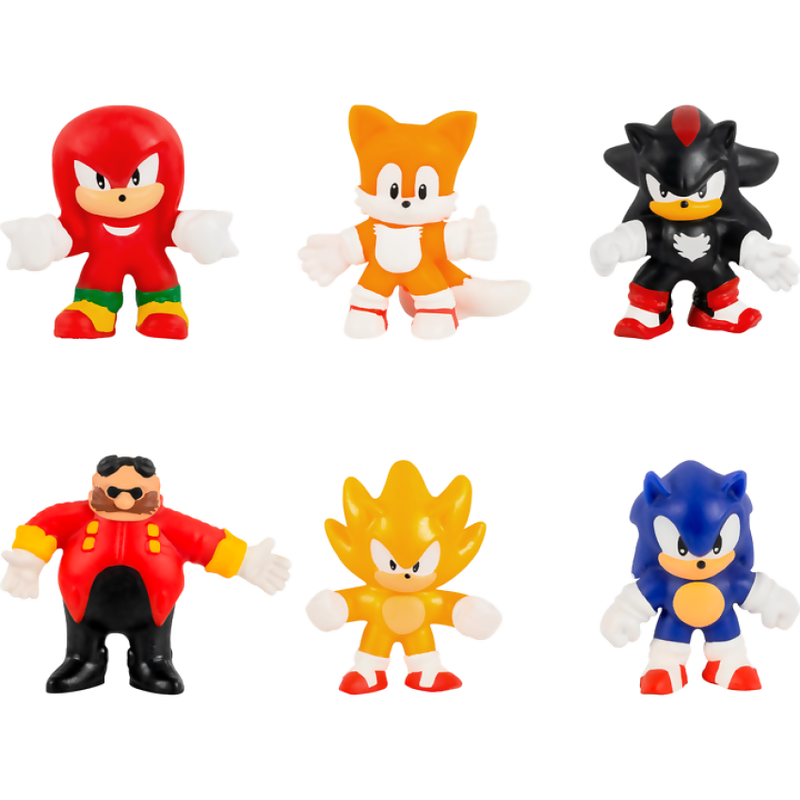 Heroes of Goo Jit Zu Minis Sonic 6 Pack - Collectible Stretchy Minis, 6  Stretchy Sonic Characters