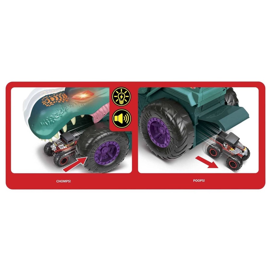 Hot Wheels - ® - Monster Trucks Car Chompin Mega-wrex Vehicle Mattel