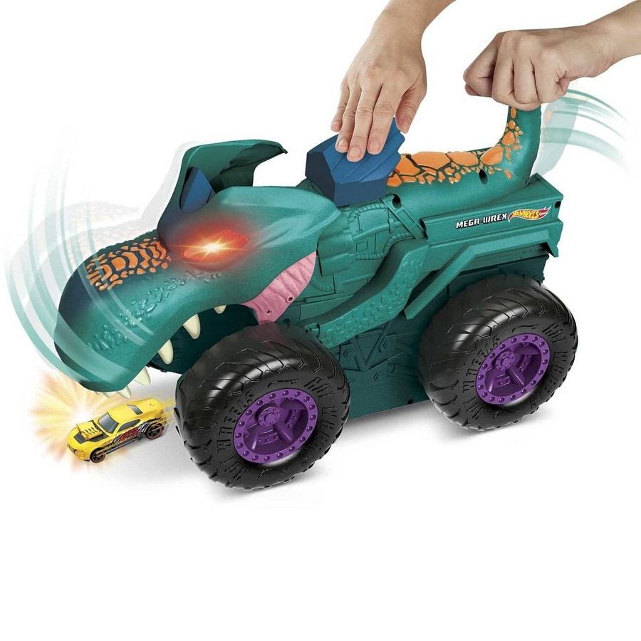 Hot Wheels - ® - Monster Trucks Car Chompin Mega-wrex Vehicle Mattel