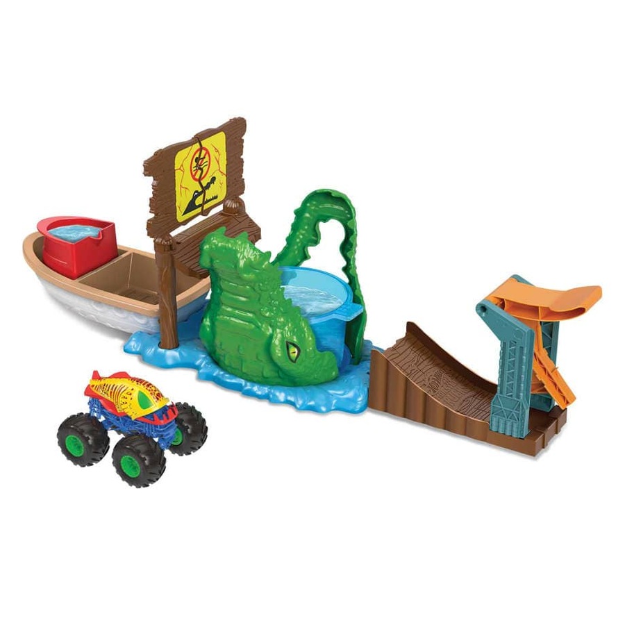 Hot Wheels® - Monster Trucks Swamp Chomp Playset