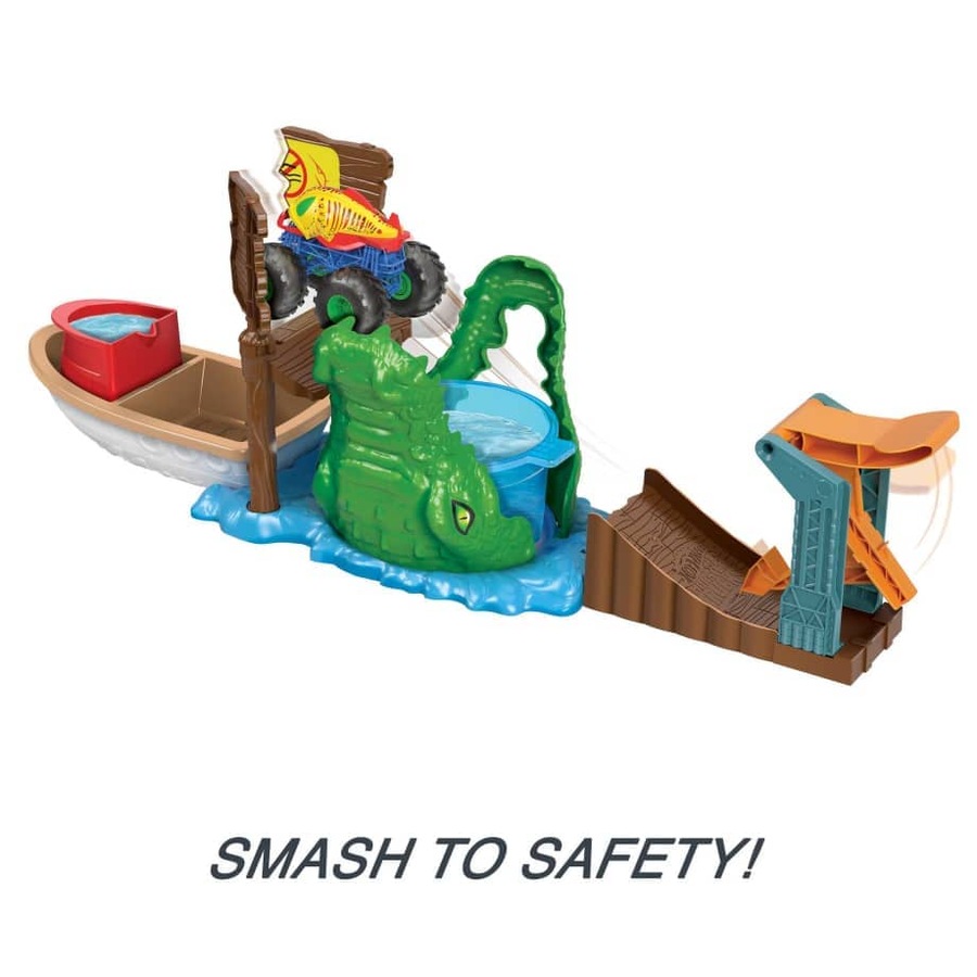 Hot Wheels® - Monster Trucks Swamp Chomp Playset