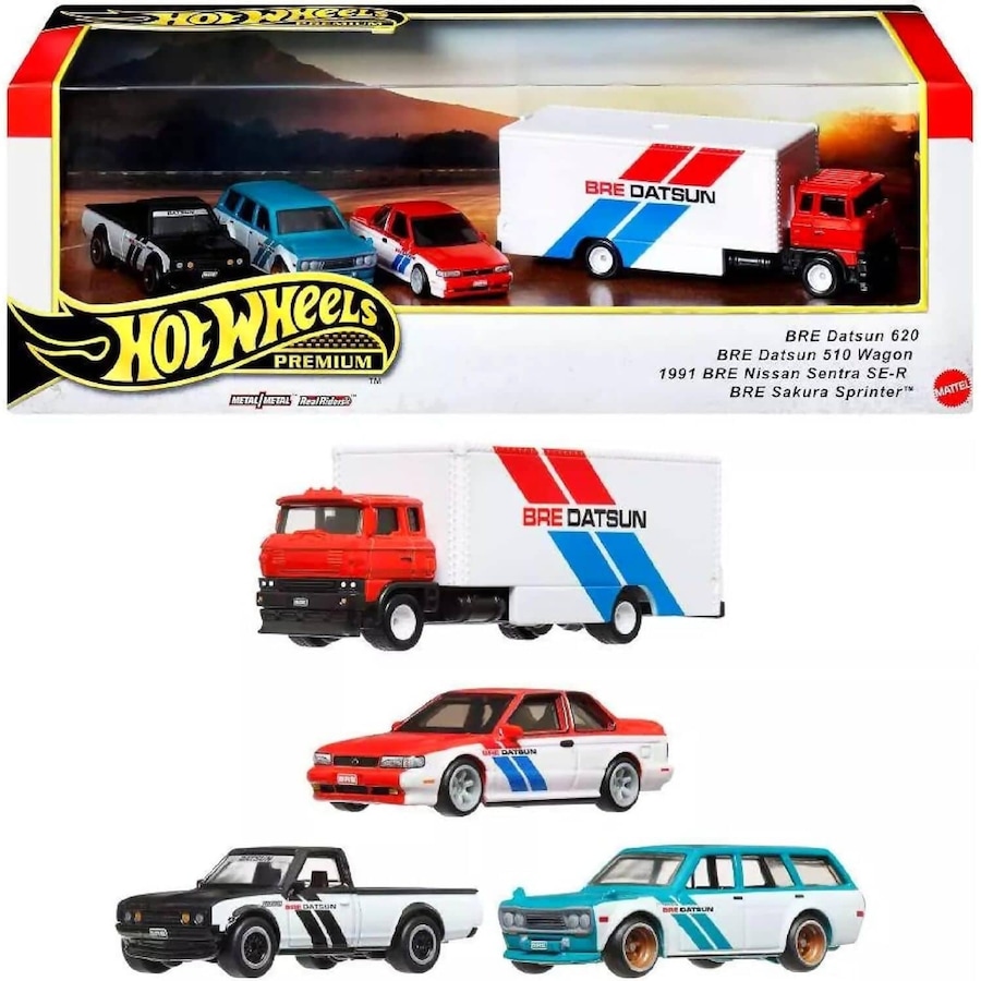 Hot Wheels - Premium Collector Set - BRE Datsun - Mattel