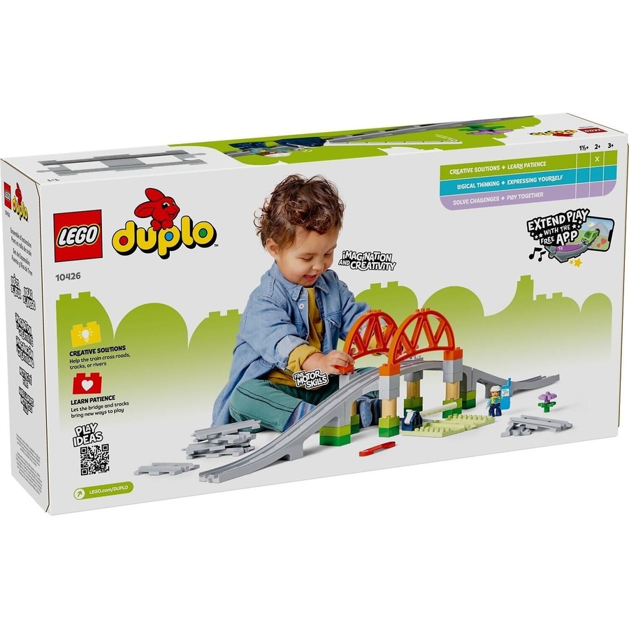 LEGO 10426 Train Bridge And Tracks Expansion Set - Duplo