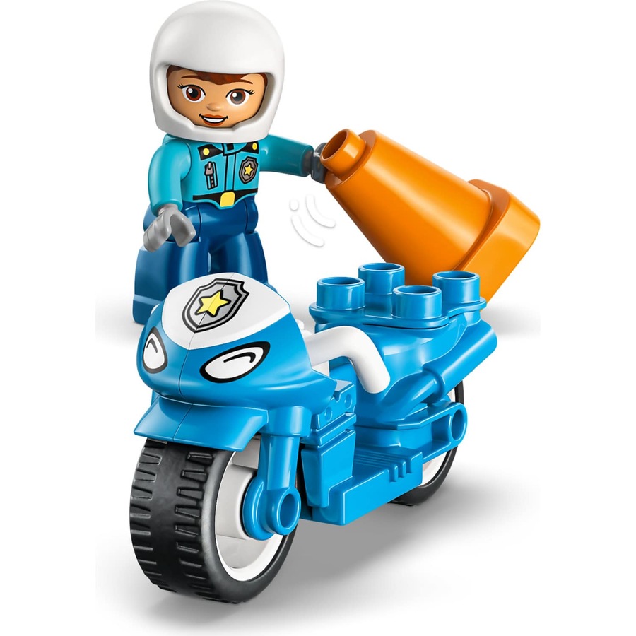 LEGO 10471 Blue Police Motorcycle - Duplo
