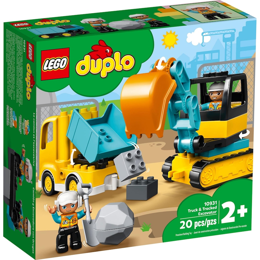 LEGO 10931 Truck & Tracked Excavator - DUPLO