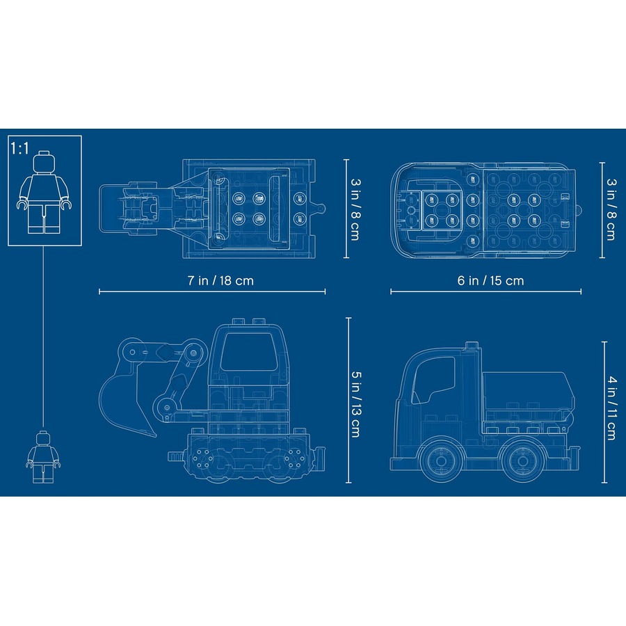 LEGO 10931 Truck & Tracked Excavator - DUPLO