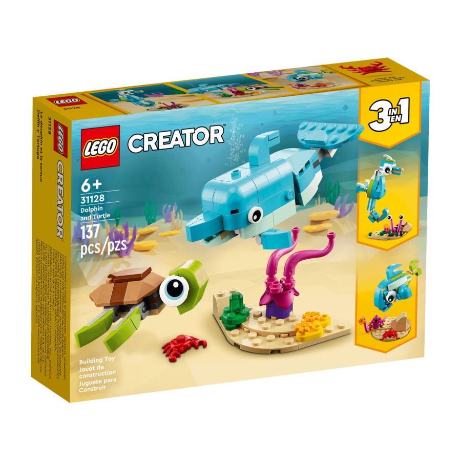 LEGO 31128 Dolphin and Turtle - Creator 3-in-1