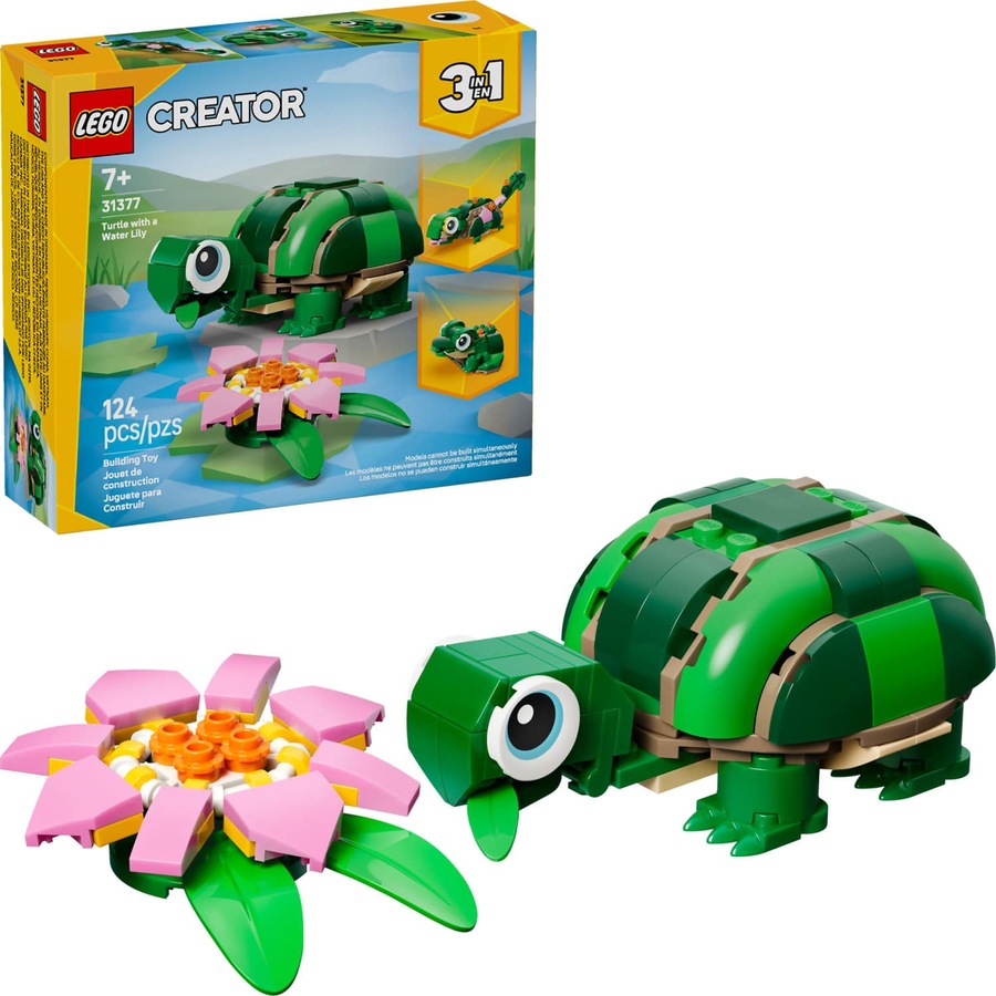 LEGO 31377 Turtle with a Water Lily Flower - Creator 3-in-1