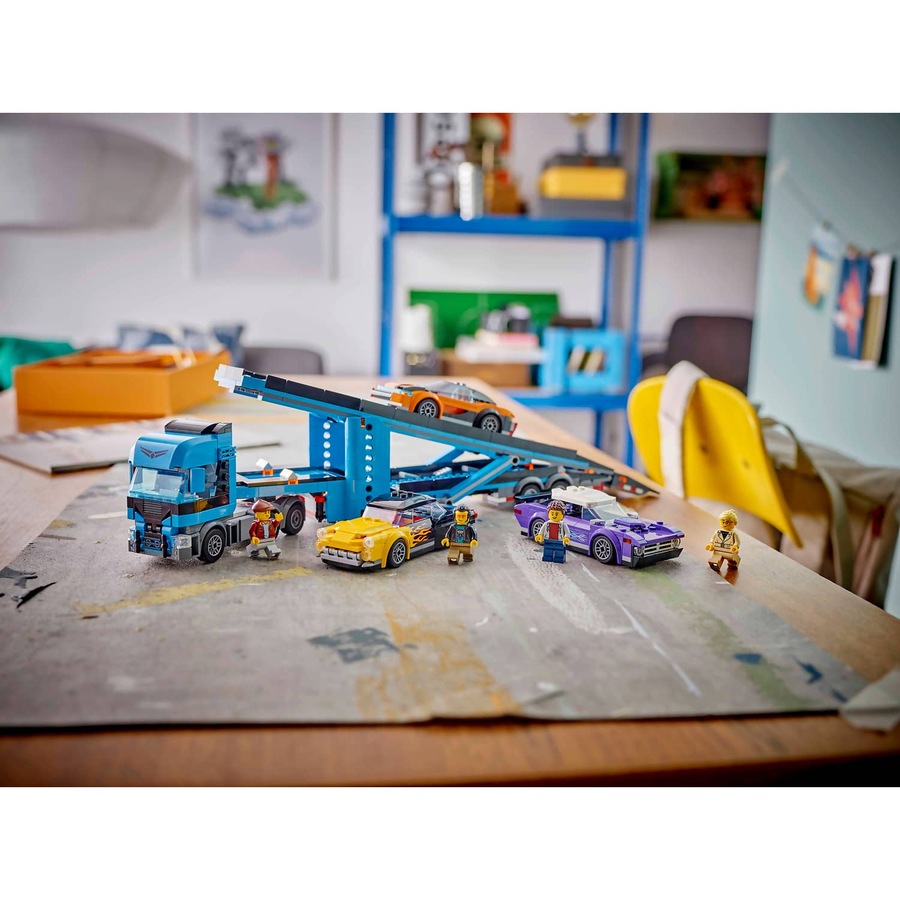 LEGO 60408 Car Transporter Truck with Sports Cars - City