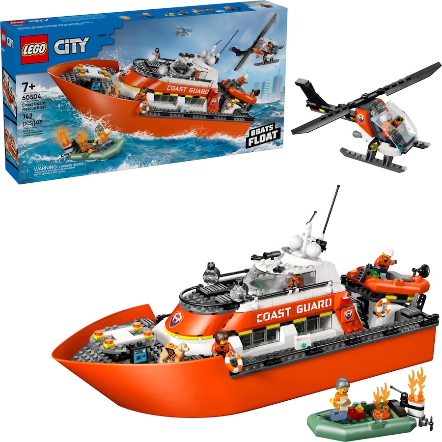 LEGO 60504 Coast Guard Rescue Boat & Helicopter - City