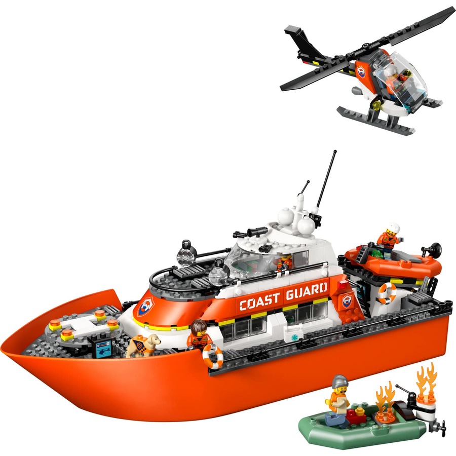 LEGO 60504 Coast Guard Rescue Boat & Helicopter - City