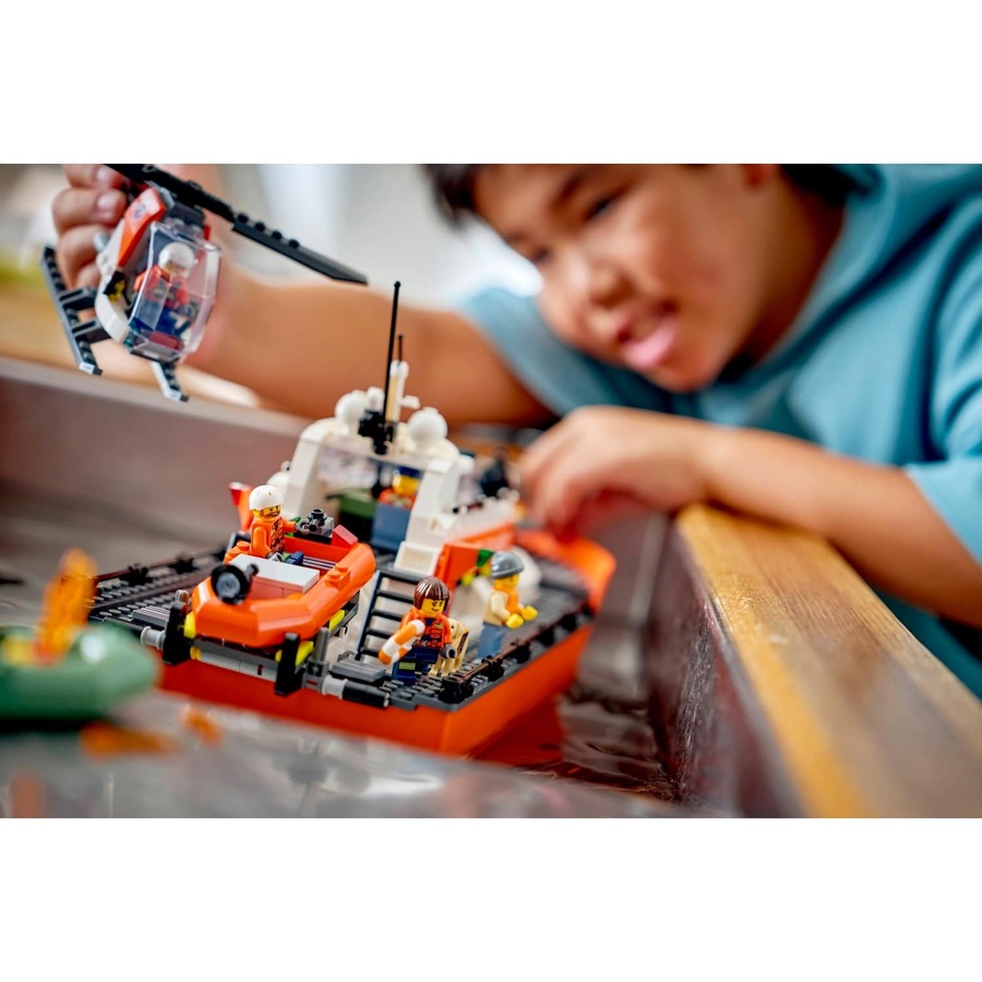 LEGO 60504 Coast Guard Rescue Boat & Helicopter - City