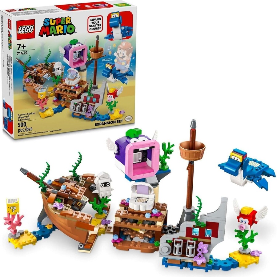Buy LEGO 71432 Dorrie's Sunken Shipwreck Adventure Expansion Set ...