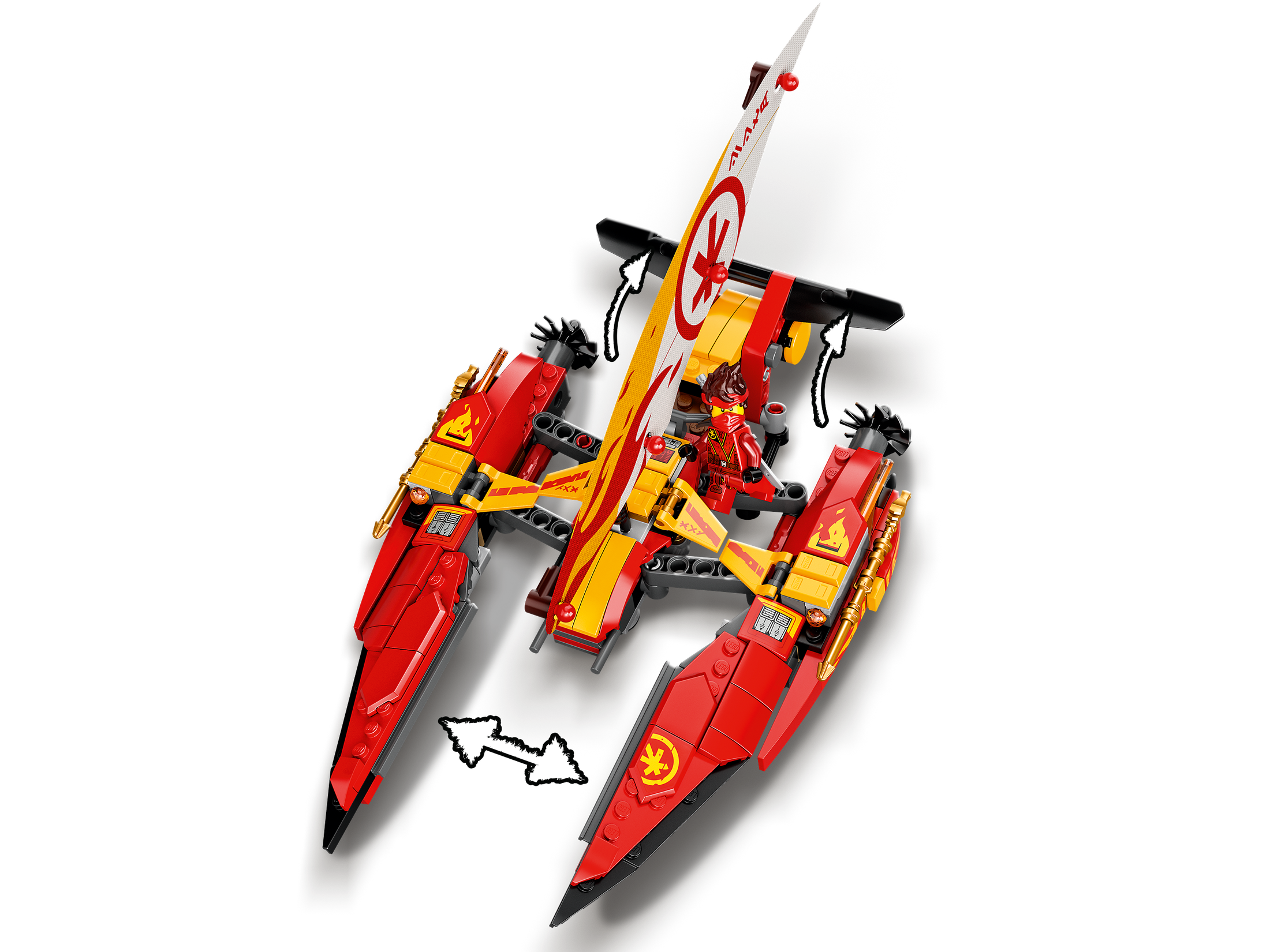 Buy LEGO 71748 Catamaran Sea Battle- NINJAGO - MyDeal