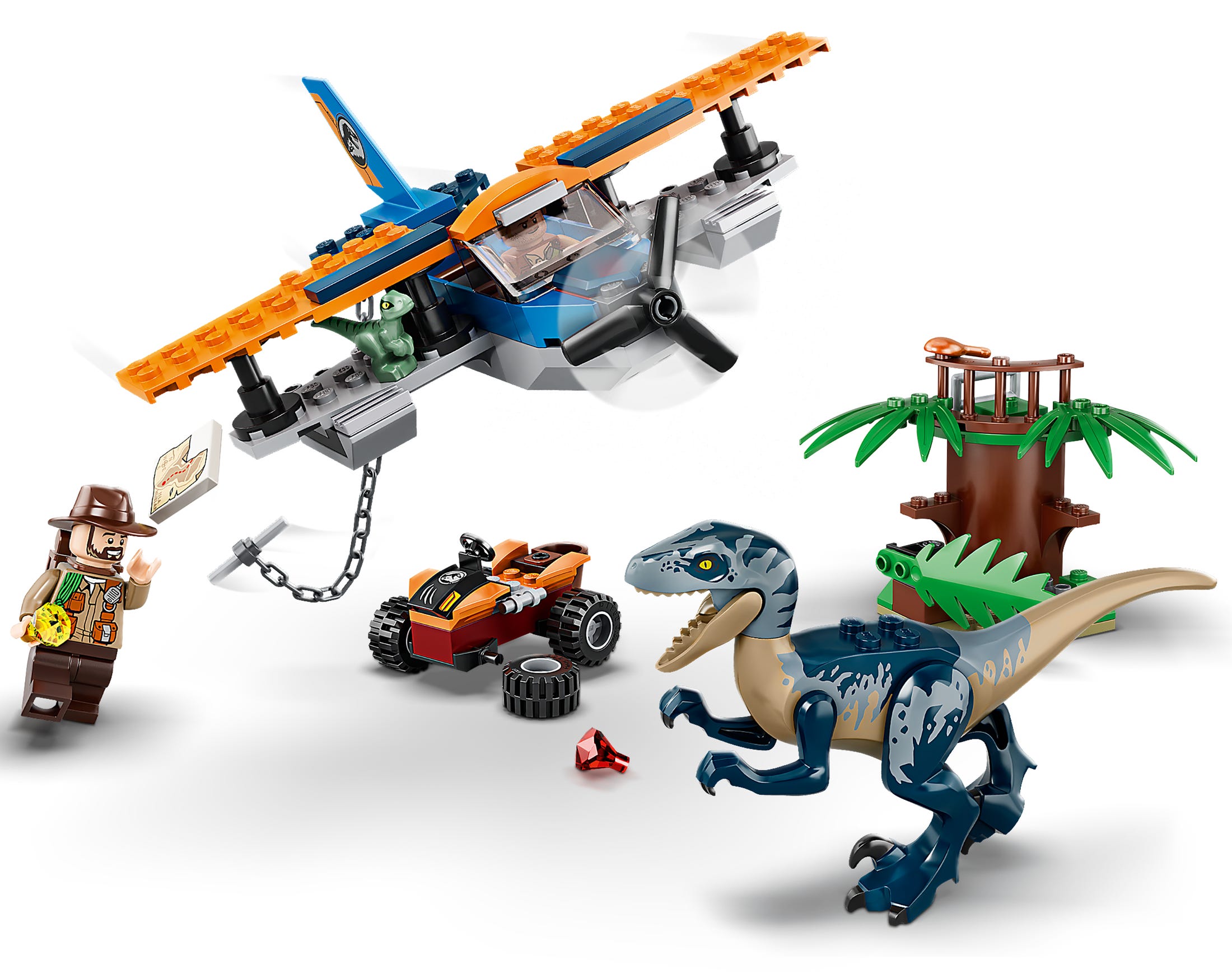 Buy LEGO 75942 Velociraptor: Biplane Rescue Mission - Jurassic World 4 ...