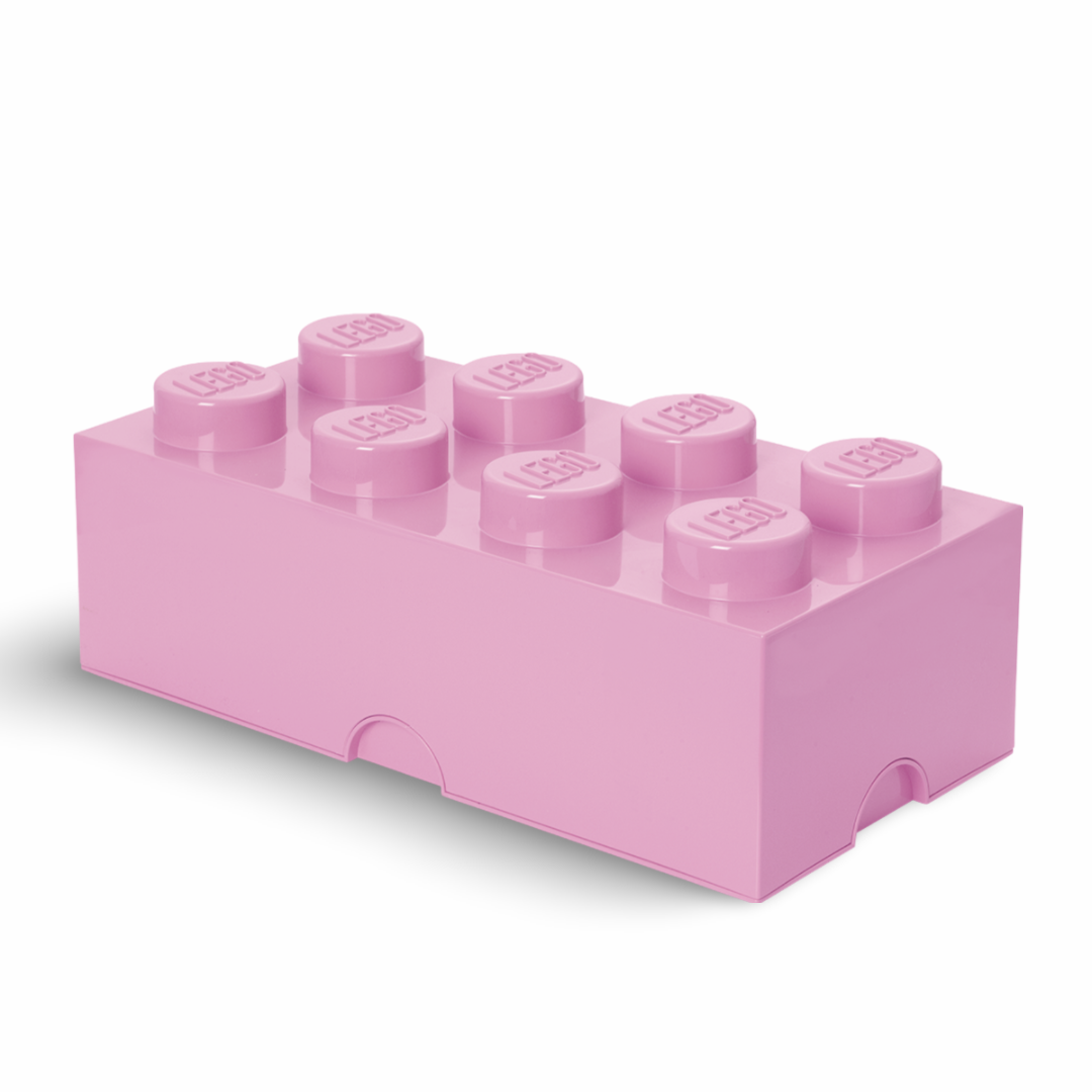 LEGO Storage Brick 8 Light Pink - Room Copenhagen