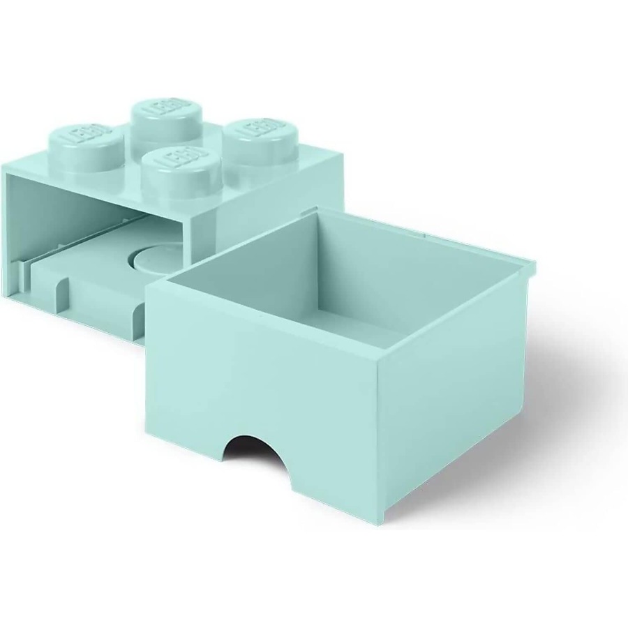 LEGO Storage Brick Drawer 4 Studs Aqua - Room Copenhagen