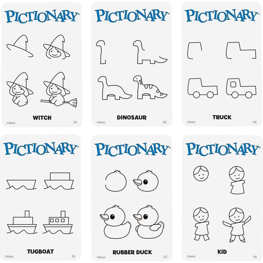 Mattel Games - Pictionary Family Board Game Refresh