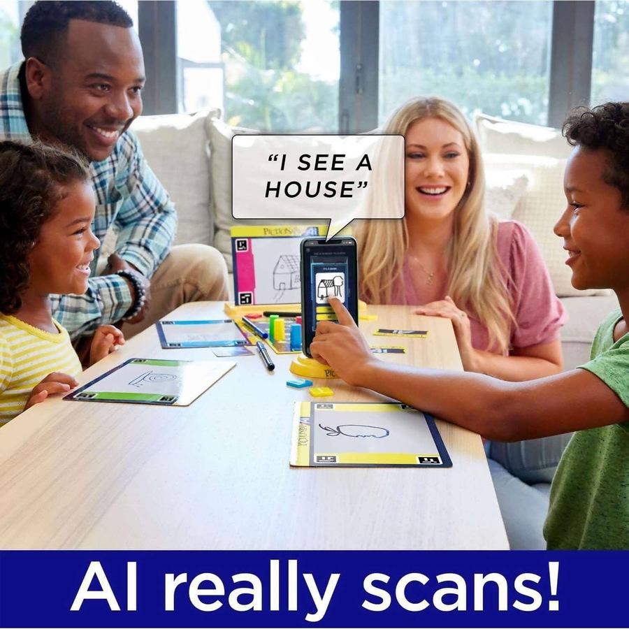 Mattel Games - Pictionary Vs. Ai Family Game For Kids And Adults And Game Night Using Artificial Intelligence