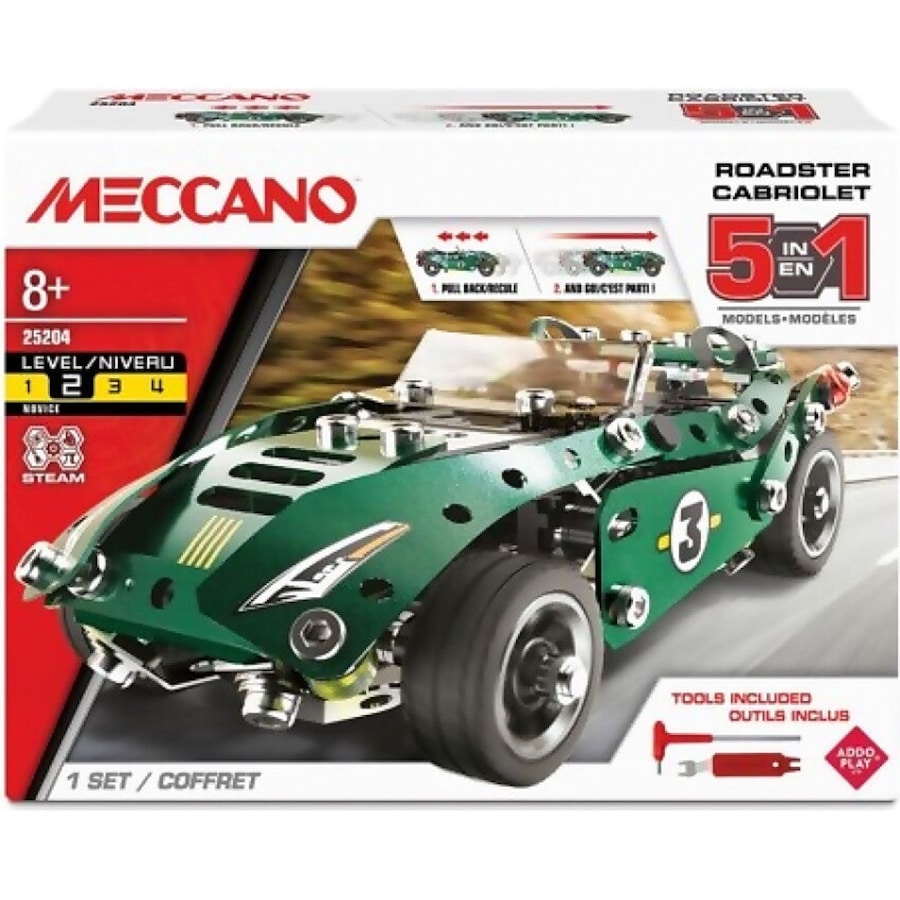 Meccano - 5-in-1 Roadster Vehicle