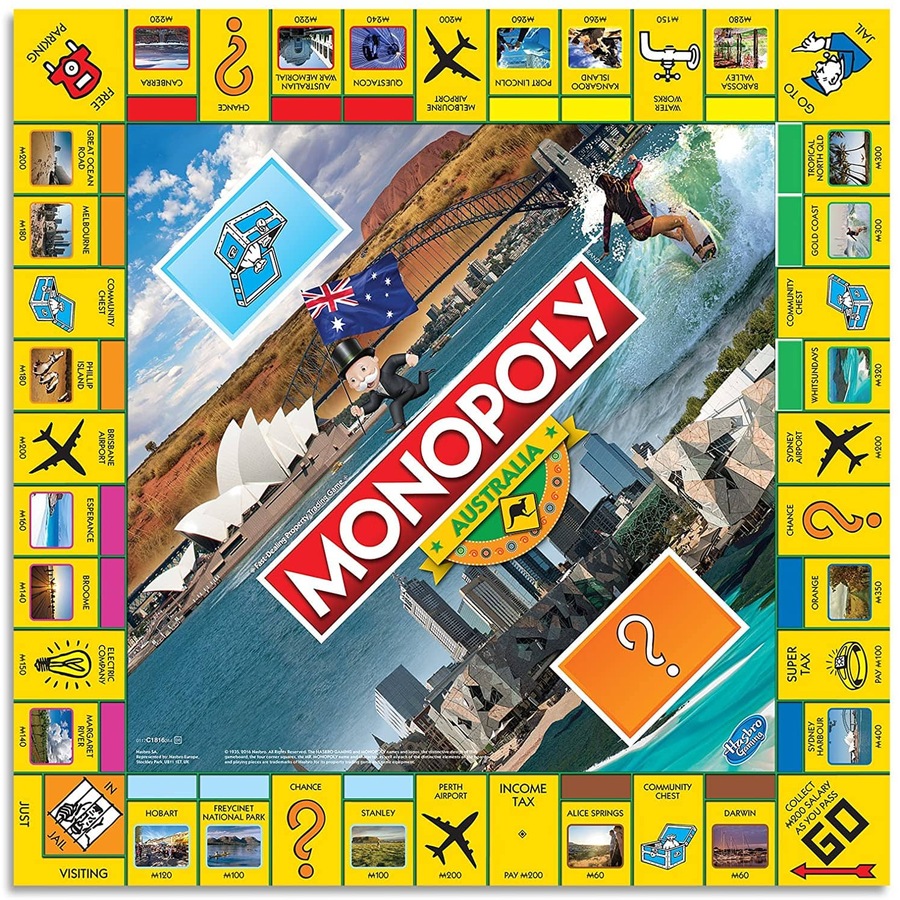 Monopoly - Australia Special Edition Family Board Game - Australia's Best-loved Board Game Hasbro