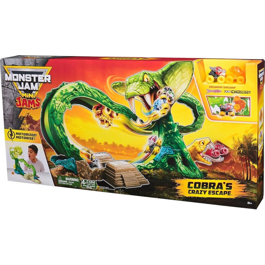 Monster Jam - Mini Jams Motorized Cobra’s Crazy Escape