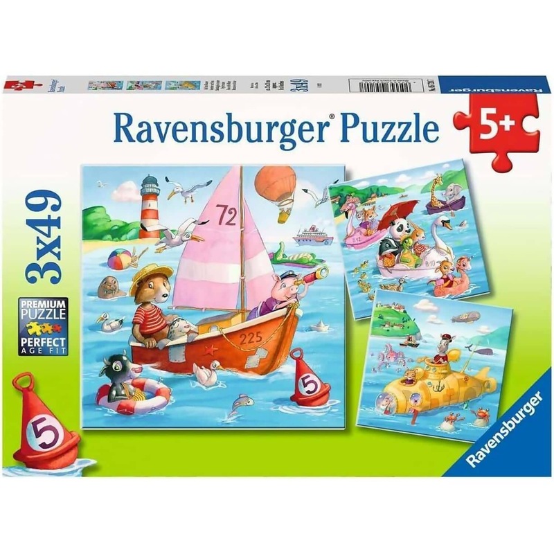 Buy Ravensburger - Water Vehicles Jigsaw Puzzle 3 X 49pc - Mydeal