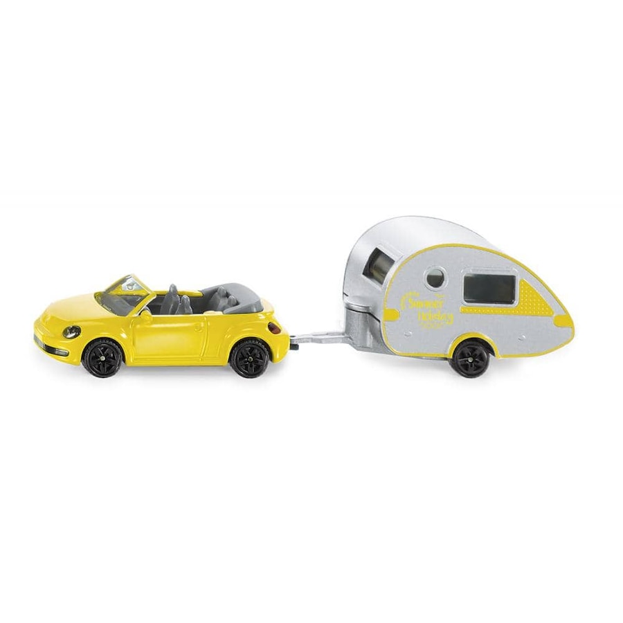 Siku - Car With Trailer Caravan Leisure Die-Cast Model