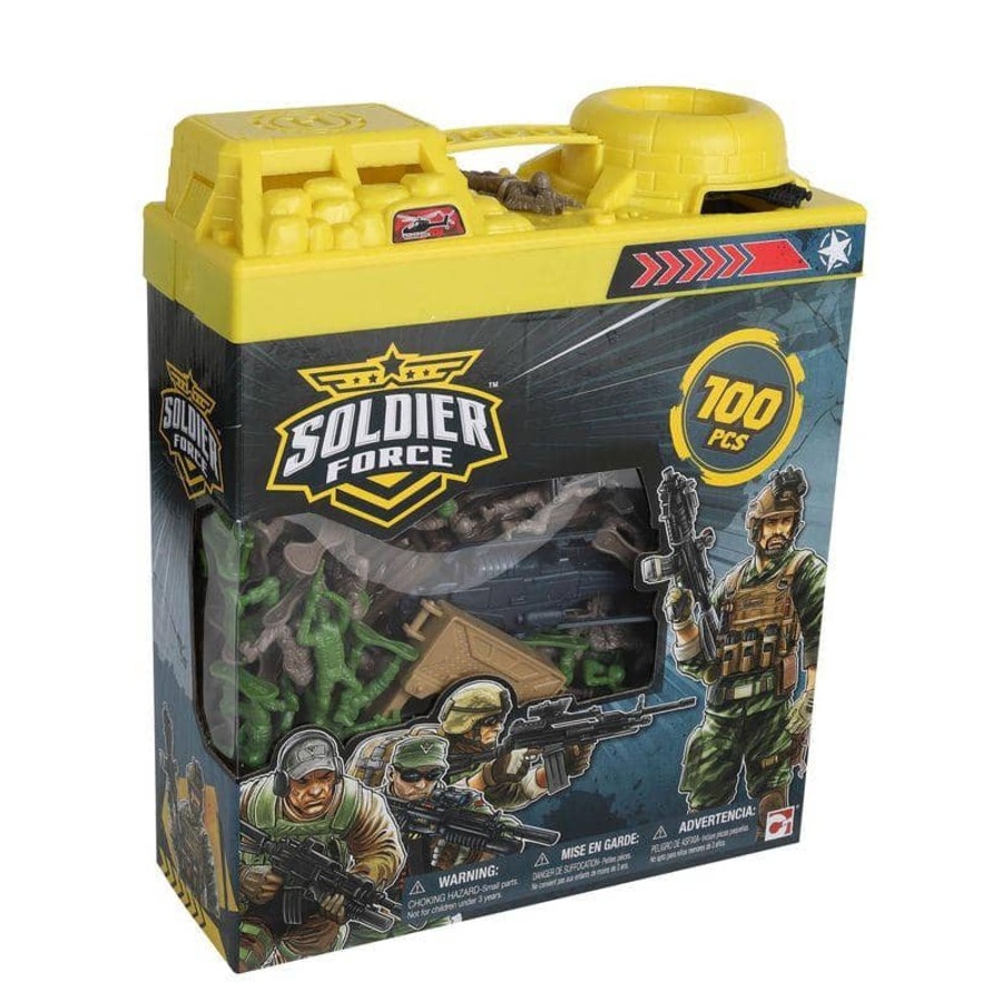 Soldier Force Bucket Of Soldiers Playset 100 Pieces