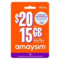 Amaysim 20 4G 3-in-1 Simcard