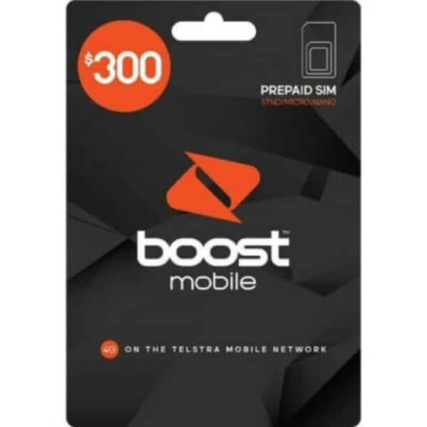 Boost Mobile $300 Prepaid Sim Card