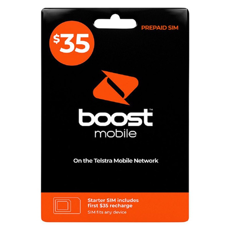 Buy Boost Mobile 35 Prepaid SIM Card MyDeal