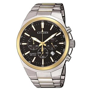 Citizen Mens Chronograph Black Dial Stainless Steel Watch (AN8174-58E)