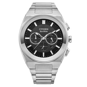 Citizen Eco-Drive Axiom Chronograph Stainless Steel Men's Watch (CA4580-50E)