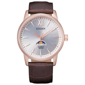 Citizen Quartz Analog Leather Strap Men's Watch (AK5003-05A)