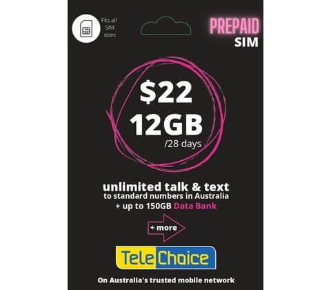 TeleChoice $22 Prepaid SIM
