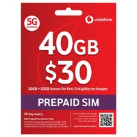 Vodafone 30 Prepaid SIM Card Starter Pack