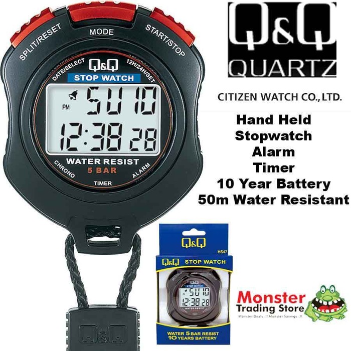 Casio Hand Held Football Stopwatch HS80TW1 HS80 2 x 100 Lap Memory 50