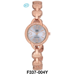 Citizen Made QQ Japanese Quartz Ladies Dress Watch Rose Gold Water Resistant F337-004