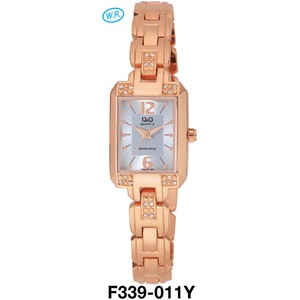 Citizen Made QQ Japanese Quartz Ladies Dress Watch Rose Gold Water Resistant F339-011