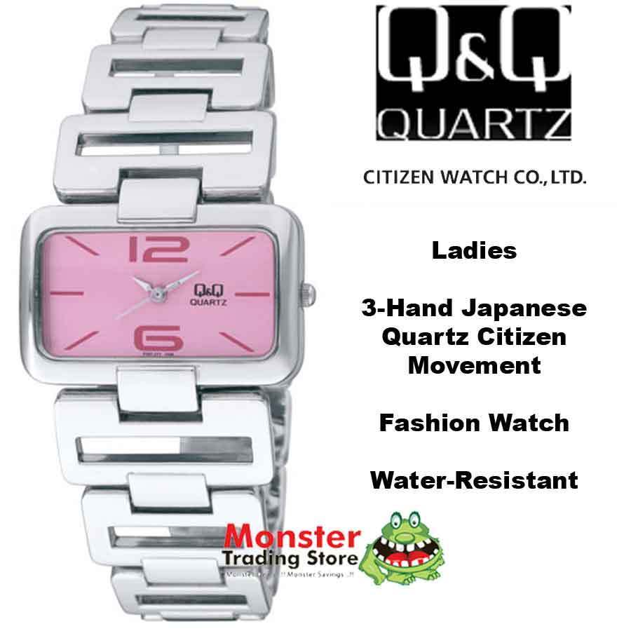 Citizen Made QQ Japanese Quartz Ladies Fashion Dress Watch Water Resistant F097-222