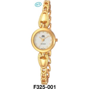Citizen Made QQ Japanese Quartz Ladies Gold Colour Dress Watch Water Resistant F325-001