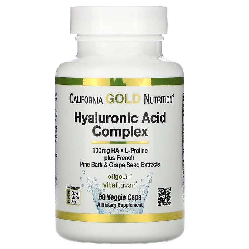 California Gold Nutrition, Hyaluronic Acid Complex, 60 Capsules