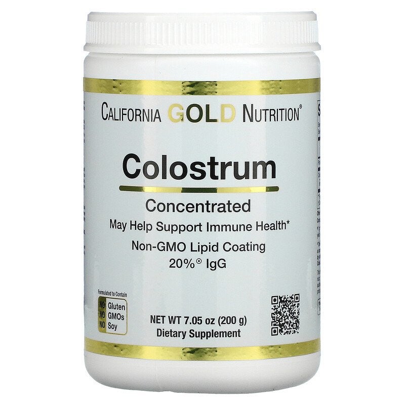 CALIFORNIA GOLD NUTRITION Colostrum Powder, Concentrated, 7.05 oz (200 g)