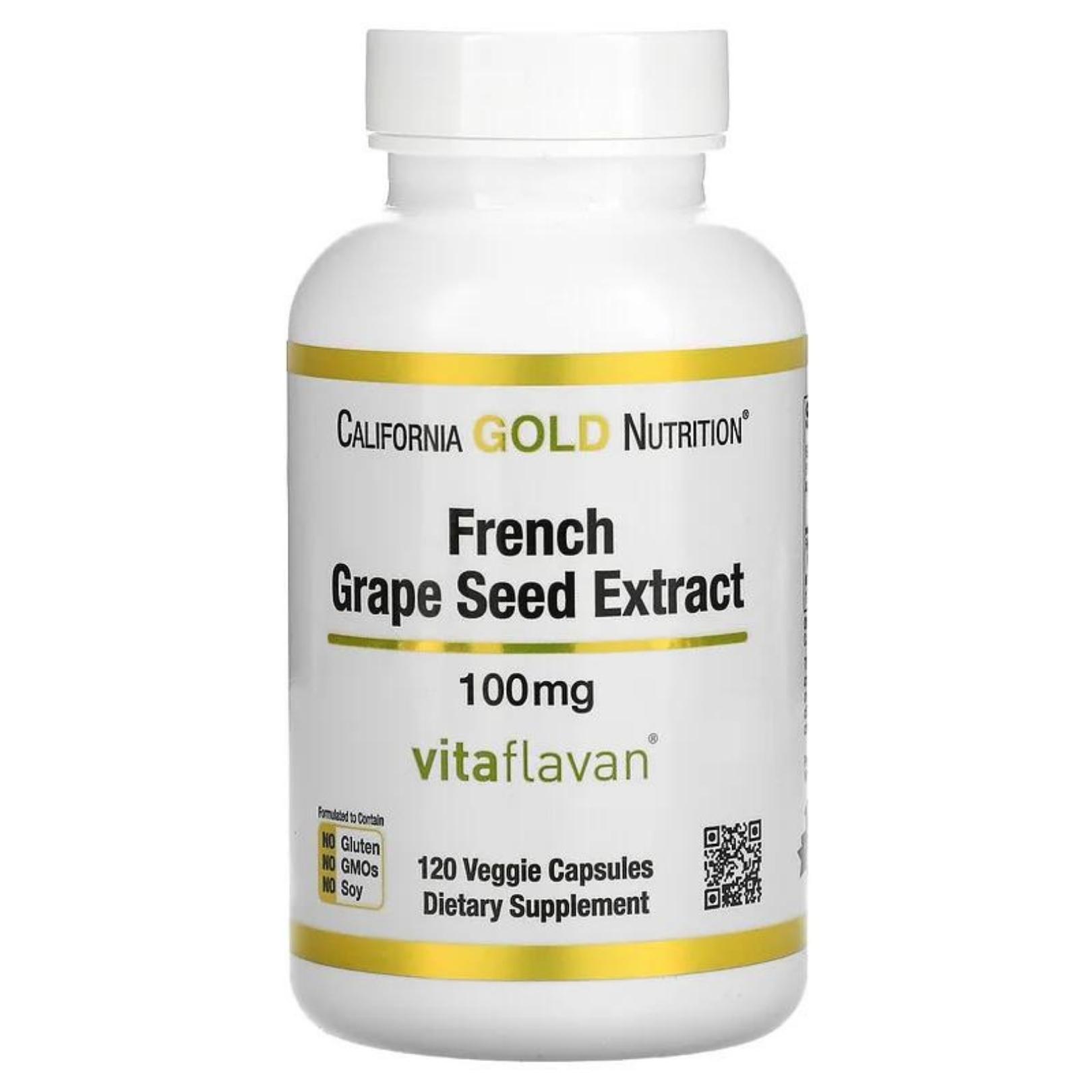 California Gold Nutrition, French Grape Seed Extract, VitaFlavan, 100 mg