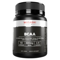 MUSASHI BCAA Branch Chain Amino Acids, 60 Capsules
