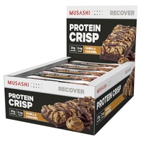 MUSASHI Protein Crisp Bars Box of 12 (60 grams)
