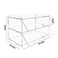 3-Tier Large Acrylic Bakery Cake Display Cabinet Case Donuts Cupcake Pastries