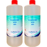 2 x 85% Phosphoric Acid 1L - Food Grade Orthophosphoric Rust Remover (Twin Pack)