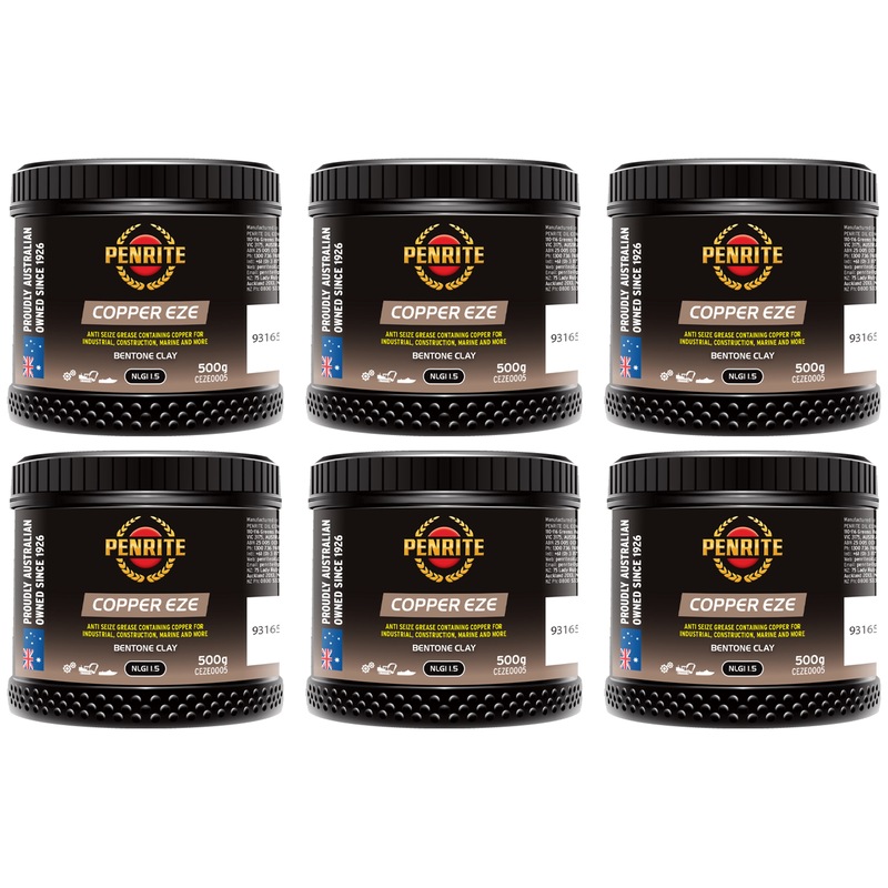 Buy 6 x Penrite Copper Eze AntiSeize Grease 500g CEZE0005 (Box) MyDeal